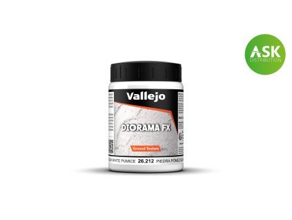 Vallejo Diorama FX 26212 White Pumice Texture (200 ml)