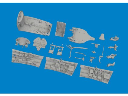 P-40E cockpit w/ late seat PRINT 1/48 recommended for EDUARD