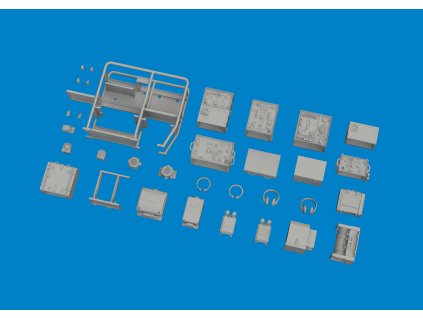 Sd.Kfz. 251/6 Ausf. C radio equipment PRINT 1/35 recommended for DRAGON