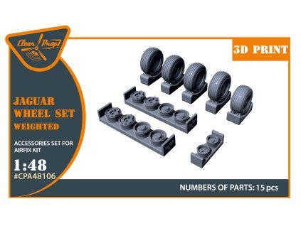 1/48 Jaguar Wheels set (weighted) for Airfix kit