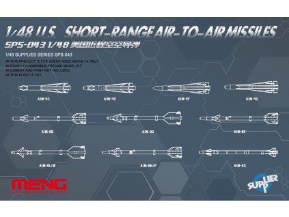 1/48 U.S.Short-range Air-to-air Missiles