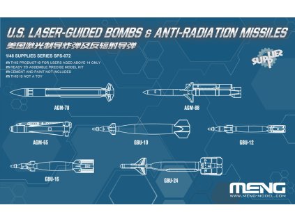 1/48 U.S. Laser-Guided Bombs & Anti-Radiation Missiles