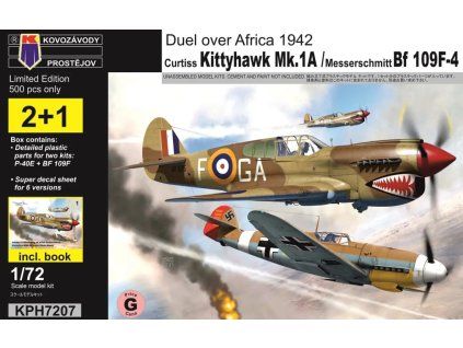 1/72 Kittyhawk+Bf 109F+book - KPH7207 Kovozávody