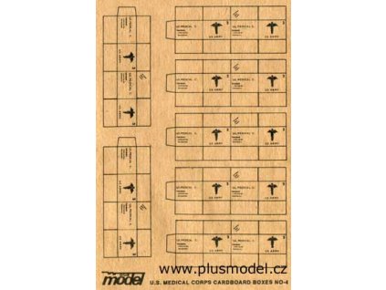 1/35 U.S. Medical Corps Cardboard Boxes
