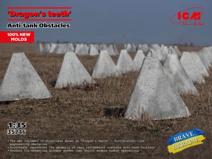 1/35 'Dragon's teeth', Аnti-tank Obstacles (100% new molds)