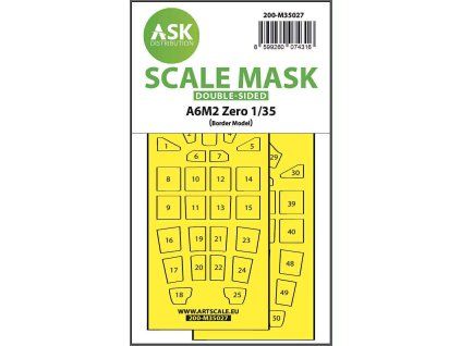 1/35 A6M2 Zero double-sided painting mask for Border Model