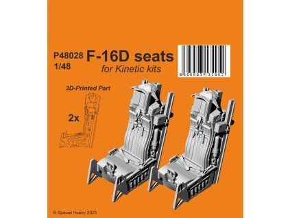 1/48 F-16D Seats / for Kinetic kits