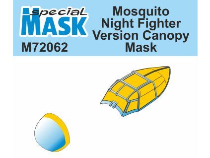 1/72 Mosquito NF Version Canopy Mask