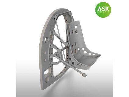 1/48 A6M Bulkhead with Seat in BOTTOM position - ASK 3D Print rec. for Tamiya