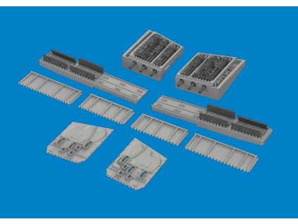 P-40E gun bays PRINT 1/48 recommended for EDUARD