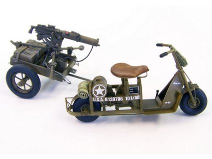 1/35 U.S. Airborne scooter with machine gun