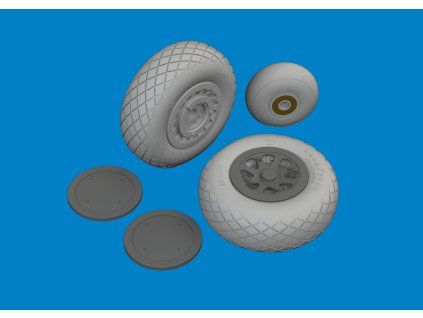 DB-7B Boston III wheels 1/48 recommended for HKM