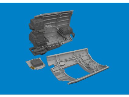 P-40N radio compartment PRINT 1/48 recommended for EDUARD