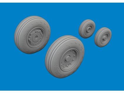 E-2C wheels 1/72 recommended for HELLER