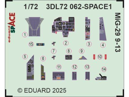 MiG-29 9-13 SPACE 1/72 recommended for GREAT WALL HOBBY