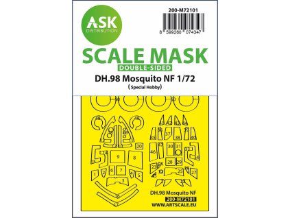 1/72 DH.98 Mosquito NF double-sided fit express mask for Special Hobby