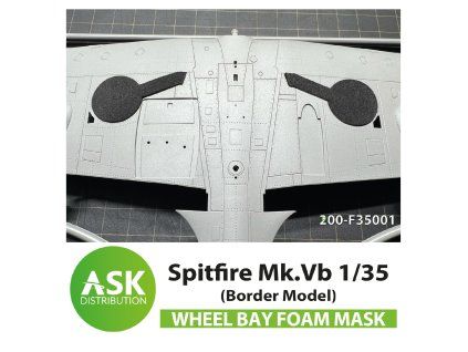 1/35 Spitfire Mk.Vb Wheel bays - FOAM flexibel express fit mask for Border Model