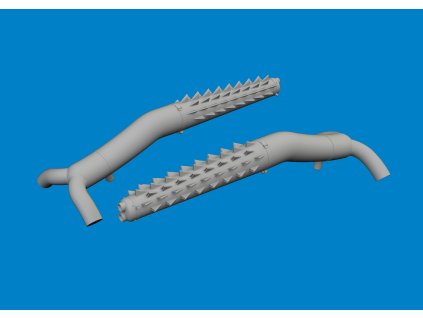 DB-7B Boston III porcupine flame dampers PRINT 1/48 recommended for HKM