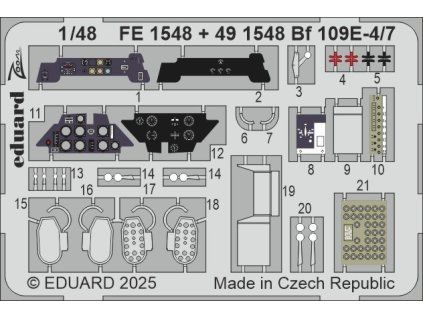 Bf 109E-4/7 1/48 recommended for TAMIYA