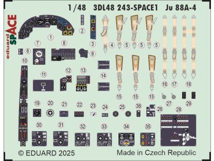 Ju 88A-4 SPACE 1/48 recommended for EDUARD / ICM