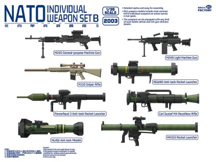 1/48 NATO Individual Weapon Set B