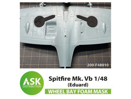 1/48 Spitfire Mk.Vb FOAM flexibel wheel bay mask for Eduard