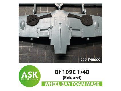 1/48 Bf 109E FOAM flexibel wheel bay mask for Eduard