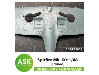 1/48 Spitfire Mk.IXc FOAM flexibel wheel bay mask for Eduard