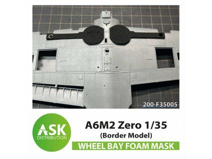 1/35 A6M2 Zero Wheel bays - FOAM flexibel express fit mask for Border Model kit