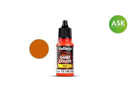 Vallejo Game Color 72156 Fluorescent Orange Fluo (18 ml)