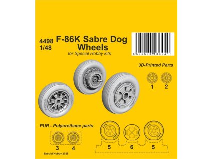 1/48 F-86K Sabre Dog Wheels