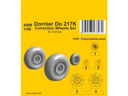 1/48 Dornier Do 217 Wheels Correction Set