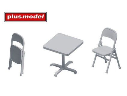 1/35 Folding chairs and table