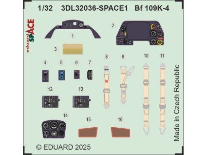 Bf 109K-4 SPACE 1/32 recommended for KOTARE