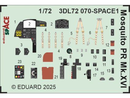 Mosquito PR Mk.XVI SPACE 1/72 recommended for SPECIAL HOBBY