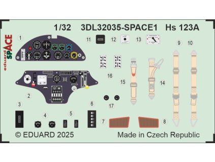 Hs 123A SPACE 1/32 recommended for ICM