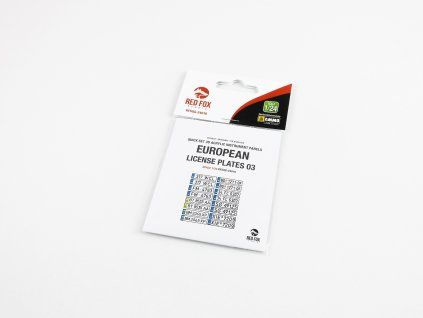 Red Fox Studio 1/24 European Lincense plates vol.03 (for Universal)
