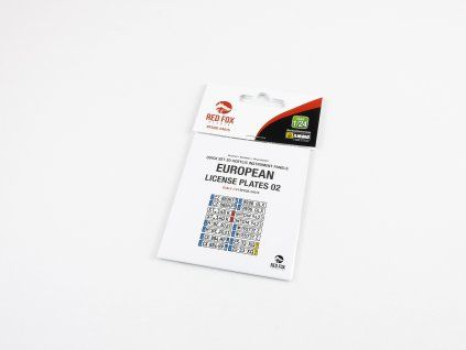Red Fox Studio 1/24 European Lincense plates vol.02 (for Universal)