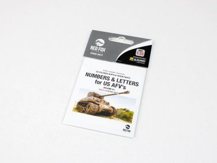 Red Fox Studio 1/35 Numbers & Letters for US AFV's Vol.01 (for Universal)
