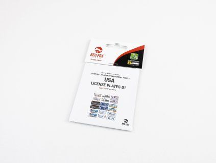 Red Fox Studio 1/24 USA License plates vol.01 (for Universal)