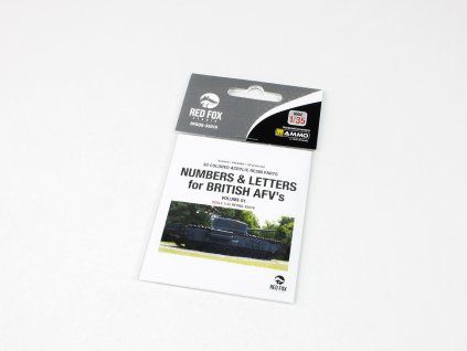 Red Fox Studio 1/35 Numbers & Letters for British AFV's Vol.01 (for Universal)