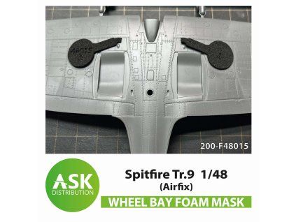1/48 Spitfire Tr.9 FOAM flexibel wheel bay mask for Airfix
