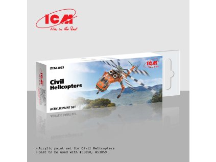 Acrylic paint set for Civil Helicopters
