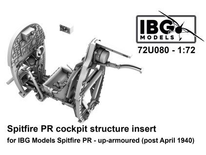 1/72 Spitfire PR cockpit structure insert