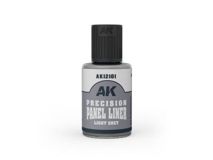 AK Interactive AK12101 Light Grey Precision Panel Liner (30 ml)