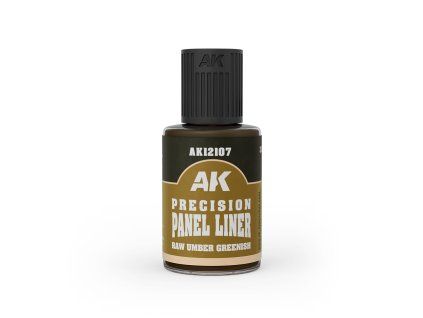 AK Interactive AK12107 Raw Umber Greenish Precision Panel Liner (30 ml)