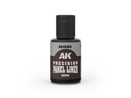 AK Interactive AK12103 Sepia Precision Panel Liner (30 ml)