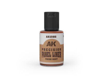 AK Interactive AK12105 Fresh Rust Precision Panel Liner (30 ml)