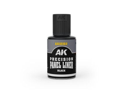 AK Interactive AK12102 Black Precision Panel Liner (30 ml)