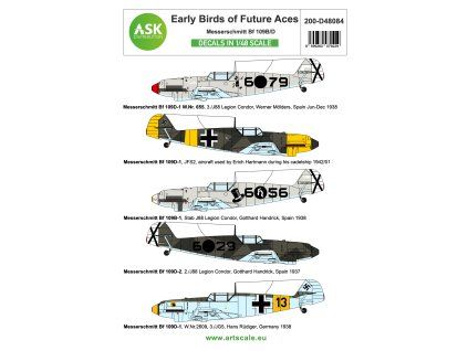 1/48 Messerschmitt Bf 109B/D - Early birds of the future Aces